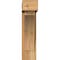 Ekena Millwork Thorton Block Rough Sawn Bracket w/ Offset Brace, Western Red Cedar, 6"W x 16"D x 24"H BKT0604X16X24THR05RWR - alternate 2